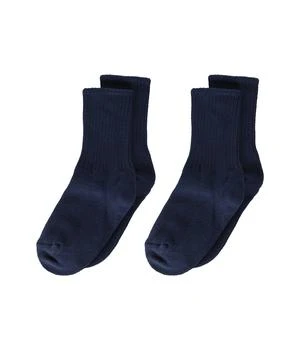 Jefferies Socks | School Uniform Rib Crew 2-Pack (Toddler/Little Kid/Big Kid/Adult),商家Zappos,价格¥62
