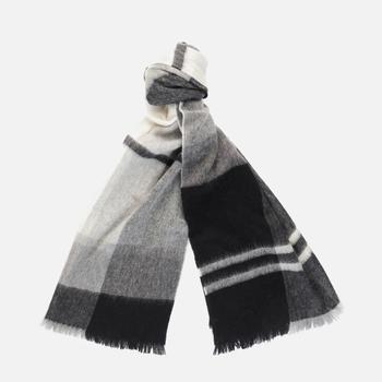 推荐Barbour Rosefield Fringe Knitted Wool Scarf商品