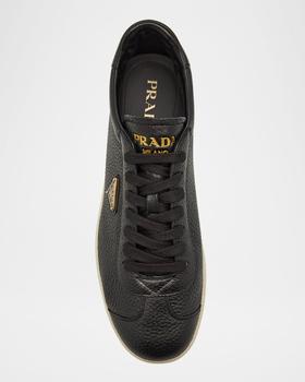 Prada Men's Lane Deerskin Low-Top Sneakers - Casual Shoes
