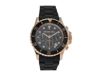 推荐MK9055 - Everest Chronograph Silicone Wrapped Stainless Steel Watch商品