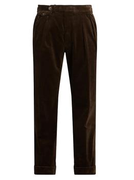 商品Ralph Lauren | Gregory Double Pleated Wool Trousers,商家Saks Fifth Avenue,价格¥3668图片