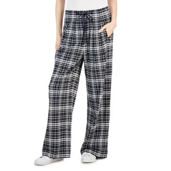 Tommy Hilfiger | Women's Plaid Wide-Leg Pull-On Pants,商家Macy's,价格¥133