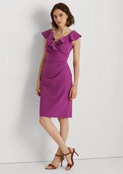 女装拉夫劳伦连衣裙, Ralph Lauren | Crepe Sleeveless Cocktail Dress商品图片 
