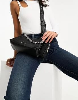 推荐Madden Girl mini cross body bag with chain in black商品