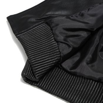 推荐VERSACE JEANS 男士黑色短裤皮夹克 ECGUA9T6-25017-899商品