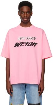 We11done | Pink Speed T-Shirt商品图片,3.7折