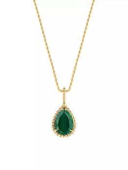 Boucheron | Serpent Bohème 18K Yellow Gold & Malachite Medium Pendant Necklace,商家Saks Fifth Avenue,价格¥34822