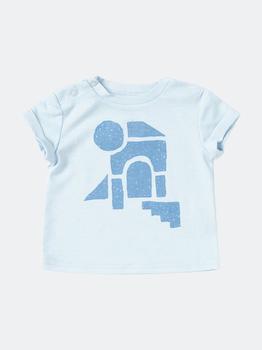 推荐Baby Boxy T-Shirt with Geo Print | Blue OM512A商品
