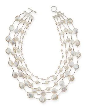 Margo Morrison | Five-Strand Pearl & Crystal Necklace,商家Neiman Marcus,价格¥7395
