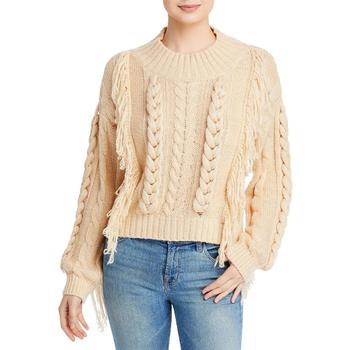 525 America | 525 America Womens Fringer Cable Knit Pullover Sweater商品图片,1.4折, 独家减免邮费