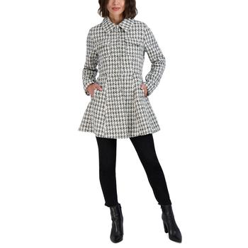 推荐Women's Single-Breasted Skirted Tweed Coat商品