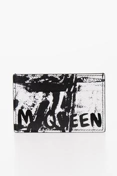 Alexander McQueen | Alexander Mcqueen Leather Two-Tone Card Holder With Logo,商家Premium Outlets,价格¥1652