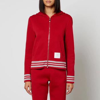 thom browne代购, Thom Browne | Thom Browne Varsity Cotton-Blend Jersey Hoodie商品图片 