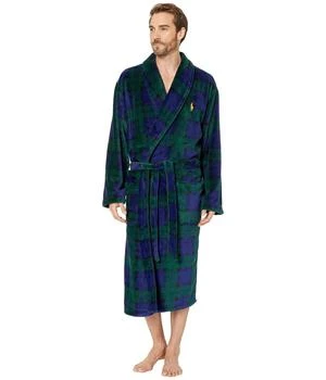 Ralph Lauren | Microfiber Plush Long Sleeve Shawl Collar Robe,商家Zappos,价格¥627