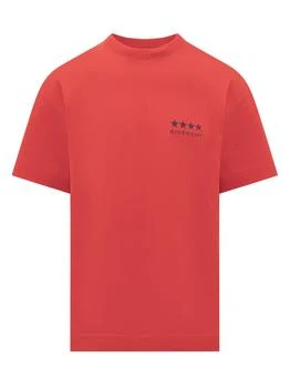 推荐Givenchy	 Logo Printed Crewneck T-Shirt商品