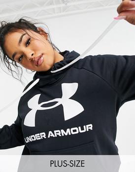 推荐Under Armour Training Plus Rival fleece hoodie in black商品
