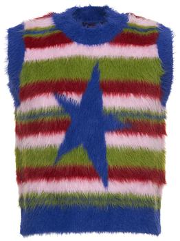 商品Jaded London | Multi Stripe Fuzzy Knit Vest,商家LUISAVIAROMA,价格¥272图片