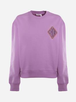 推荐Chloé Cotton Sweatshirt With Cotton Fleece Logo商品