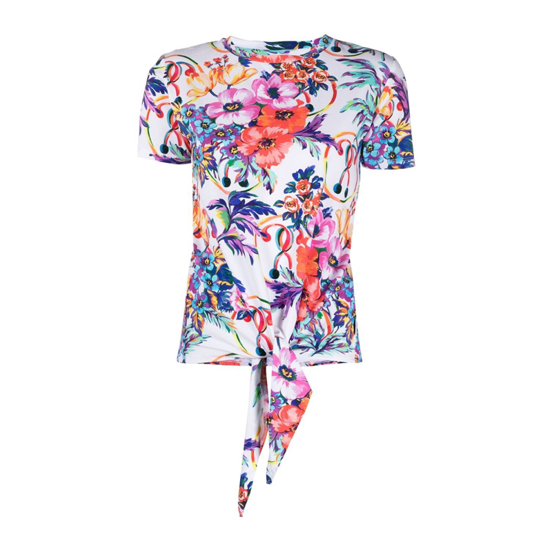 女士始祖鸟短袖, Moschino | MOSCHINO 女士白色印花短袖系带T恤 A1908-2114-1001商品图片 独家减免邮费