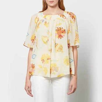 推荐See By Chloe Women's Summer Fun Fair On Georgette Top商品