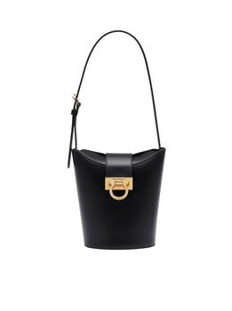 菲拉格慕女包, Salvatore Ferragamo | Salvatore Ferragamo Trifolio Gancini Buckle Shoulder Bag商品图片 7.6折