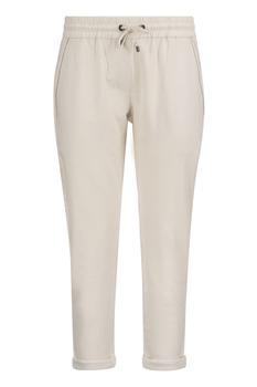 推荐BRUNELLO CUCINELLI Stretch Cotton lightweight French Terry Trousers with Monili商品