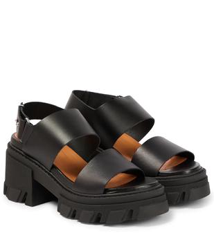 推荐Platform leather sandals商品