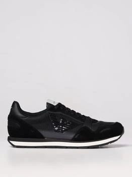 推荐Emporio Armani sneakers in leather and mesh商品