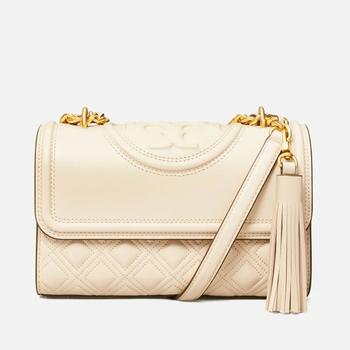 tory burch fleming多少钱, Tory Burch | Tory Burch Women's Fleming Small Shoulder Bag - New Cream商品图片 额外7.5折, 额外七五折