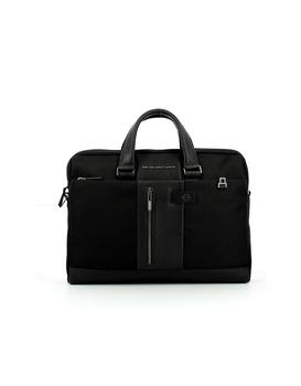 商品PIQUADRO | Black Double handle 15.6 Briefcase,商家Forzieri,价格¥1554图片