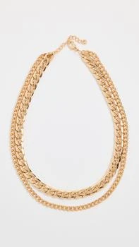 Argento Vivo | 2 Layer Curb Chain Necklace,商家Shopbop,价格¥492