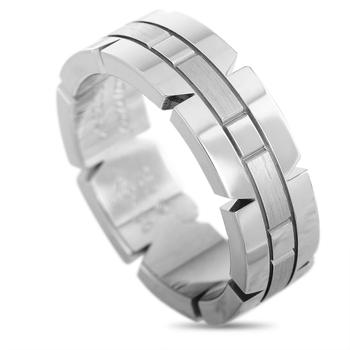 美国卡地亚戒指, [二手商品] Cartier | Cartier Panthère 18K White Gold Band Ring商品图片 5.7折