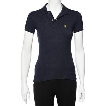 推荐Ralph Lauren Navy Blue Cotton Pique Skinny Polo T-Shirt XS商品