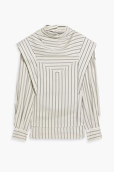 商品Isabel Marant | Bianca striped silk-crepe blouse,商家THE OUTNET US,价格¥2213图片