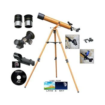 Cosmo Brands | Cassini 800mm X 60mm Wood Grain Telescope and Smartphone Adapter and Slow Motion Rod,商家Macy's,价格¥2238