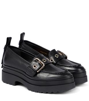 RED Valentino | Buckled leather loafers商品图片,5.9折