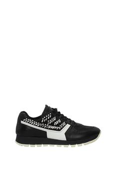 Prada | Sneakers Leather Black White商品图片,3.7折