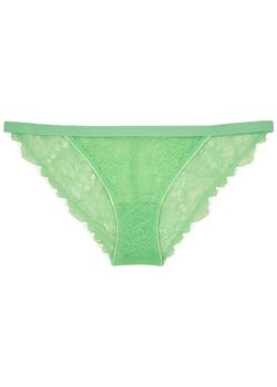 LOVE STORIES, LOVE STORIES | Wild Rose green lace briefs商品图片 5.7折