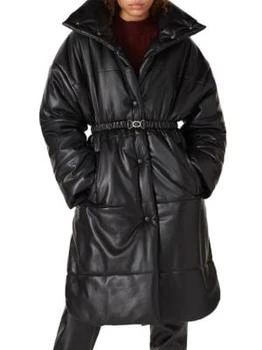 Nanushka | Eska Faux Leather Puffer Coat,商家Saks OFF 5TH,价格¥1885