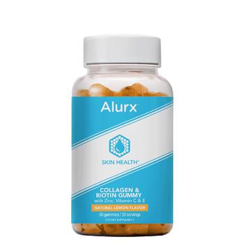 商品Alurx Store | Collagen And Biotin Gummy, Natural Lemon Flavor, Skin Health,商家Verishop,价格¥153图片