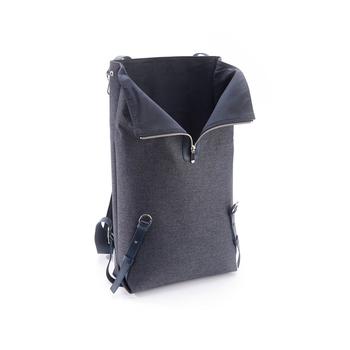 ROYCE New York, ROYCE New York | Leather Flannel Mixed Media Backpack商品图片 