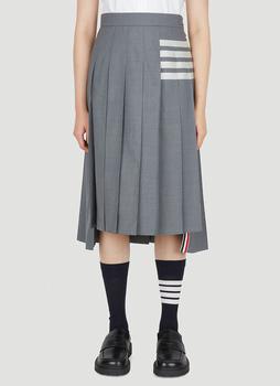 推荐Asymmetric Pleated Skirt in Grey商品