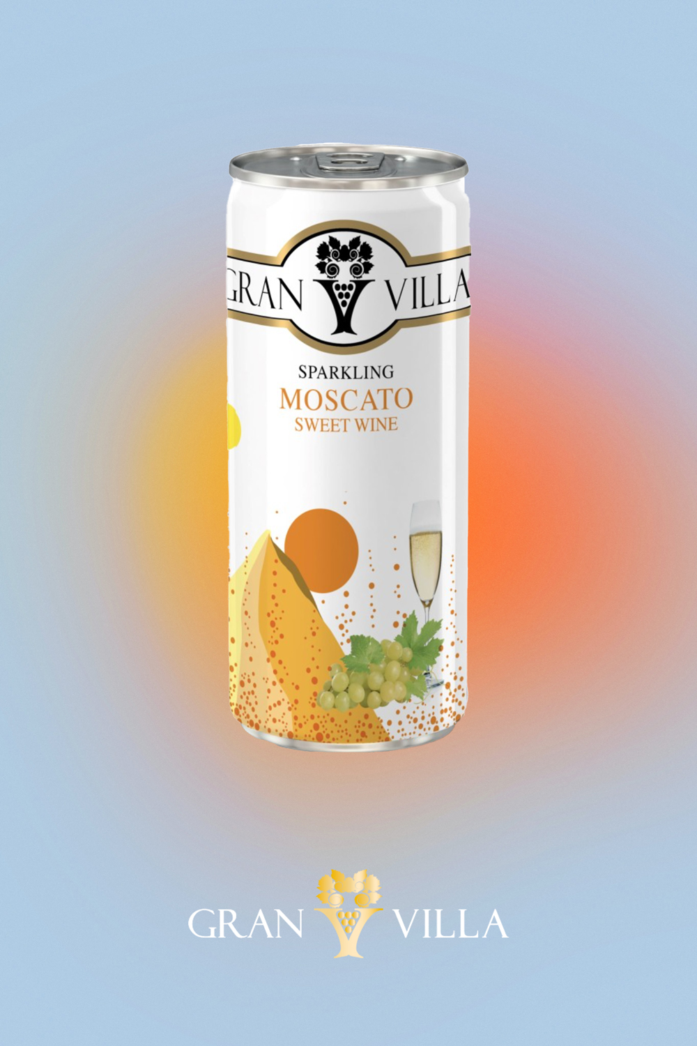商品GranVilla | 【国内直发】礼盒装歌兰 • 莫斯卡托起泡酒（250ml*6罐） | 酒精度10%vol 细腻而持久的香气，成熟的梨和柑橘类水果的香气，带有淡淡的甜味和果香的余味,商家LussoItaliano,价格¥214图片