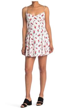 ROW A, ROW A | Spaghetti Strap Floral Print Mini Dress商品图片 