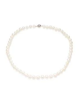 推荐​Sterling Silver & 8-9MM Cultured Round Freshwater Pearl Necklace商品