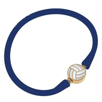 Canvas Style | Enamel Volleyball Silicone Bali Bracelet In Royal Blue,商家Verishop,价格¥212