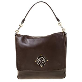 [二手商品] Loewe | Loewe Brown Leather Shoulder Bag商品图片,2折