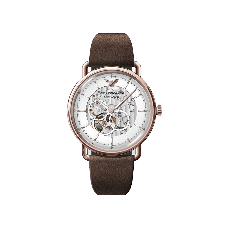 推荐阿玛尼ARMANI-时尚机械手表男皮带腕表AR60027商品