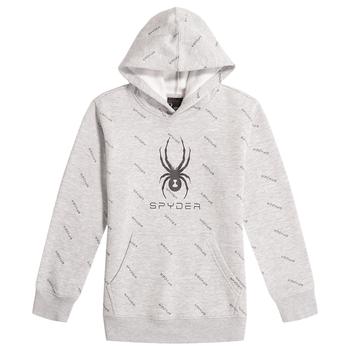 推荐Spyder Boy's Chest Logo Allover Print Hoodie商品