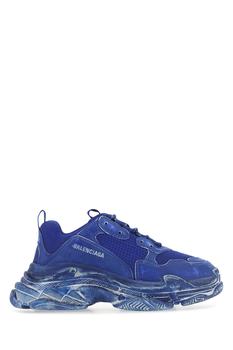 巴黎世家男鞋低帮鞋, Balenciaga | Electric blue mesh and synthetic leather Triple S sneakers Nd Balenciaga Uomo商品图片 